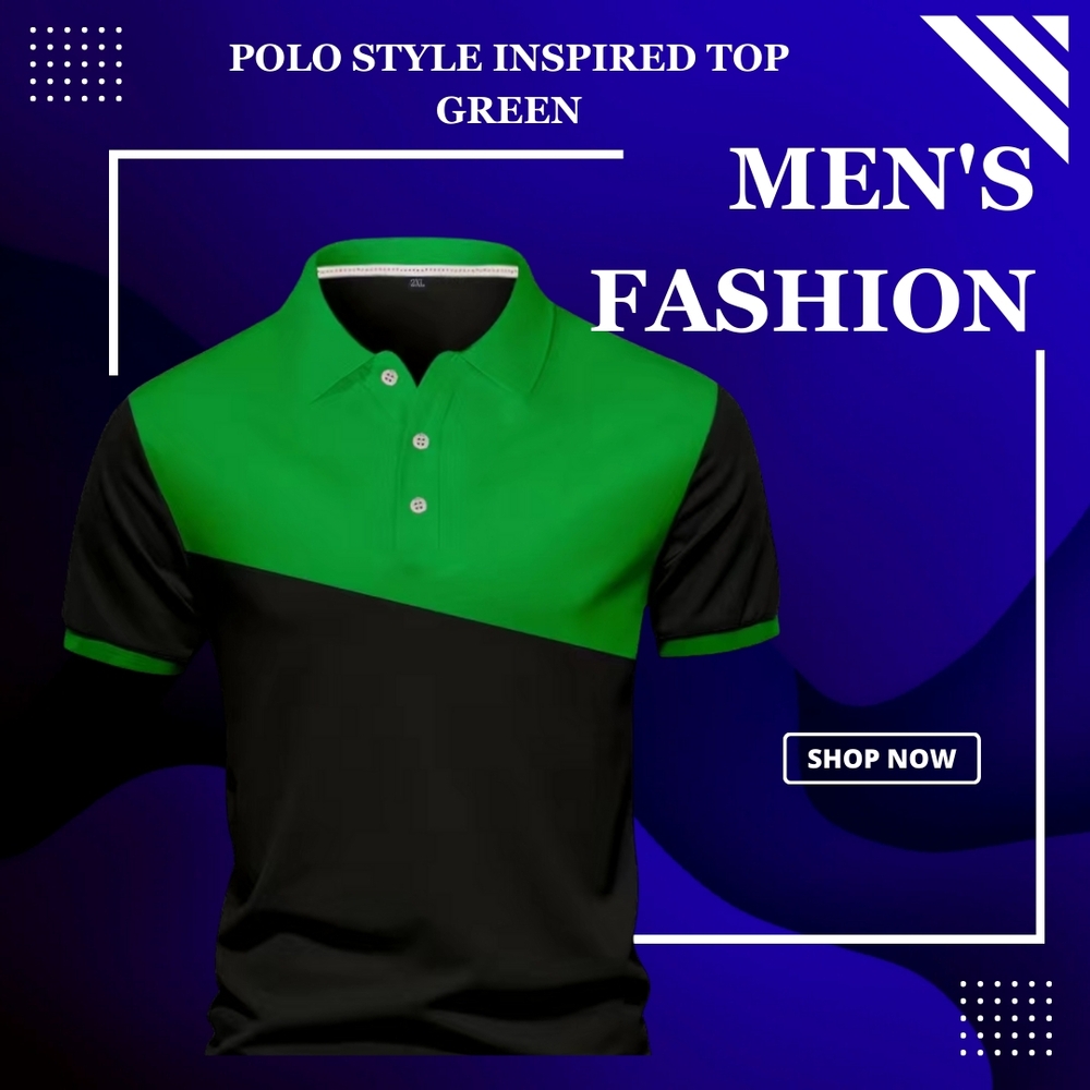 Polo Style Inspired Top - GREEN